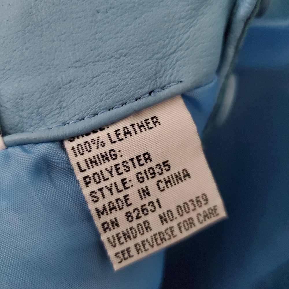 Newport News Blue Leather Mini Dress  Women's Size 18 - Picture 8 of 9